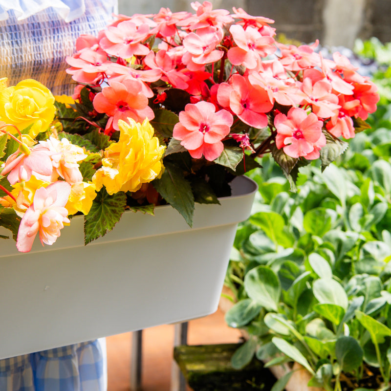 Rectangular Flower Pot 60cm White