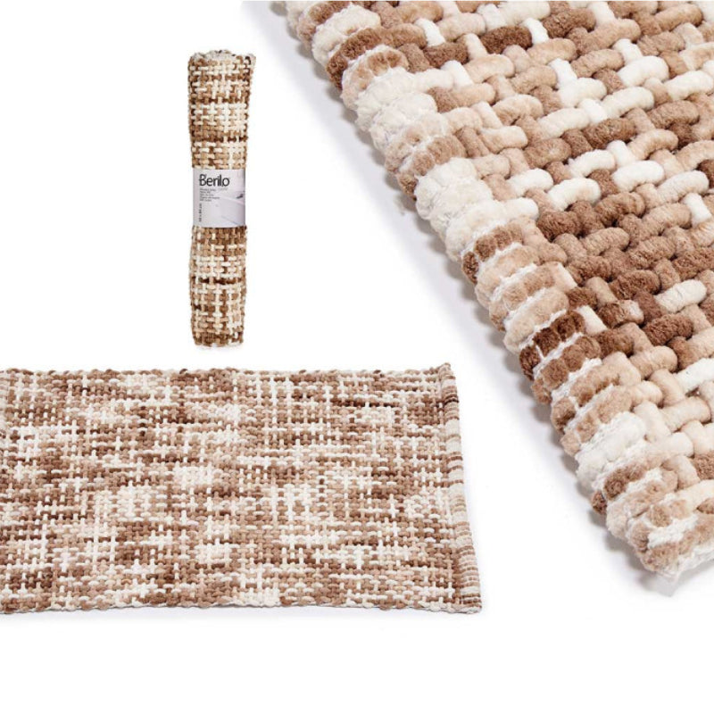 Beige Knitted Carpet 50x80cm