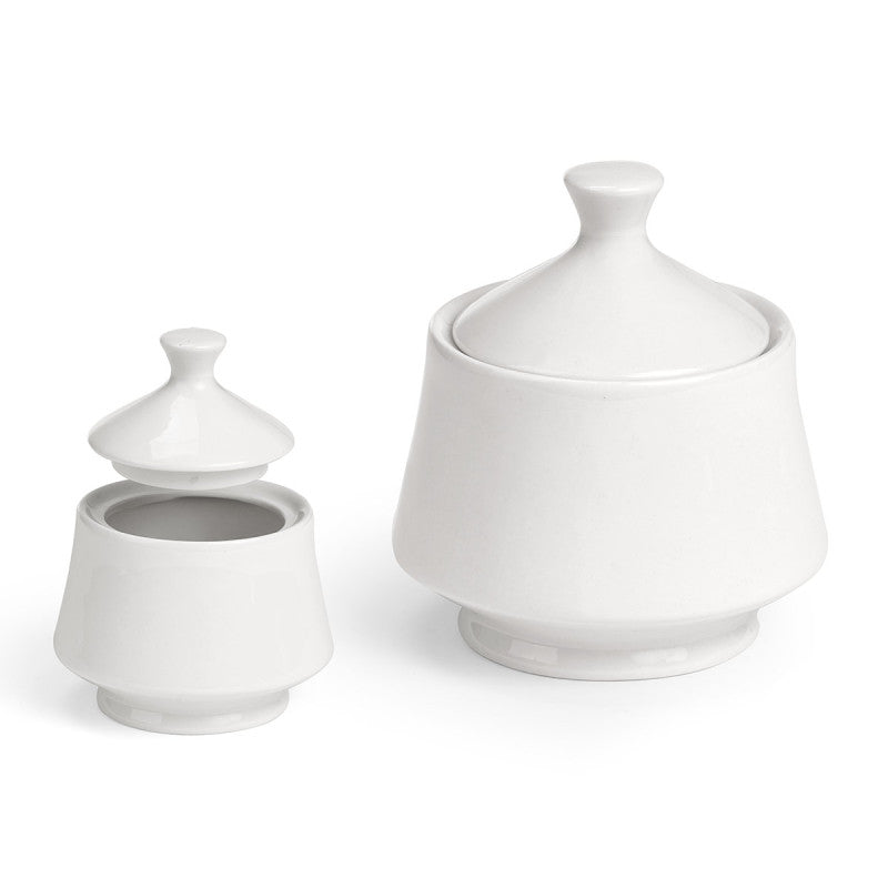 White Porcelain Sugar Pot 400ml