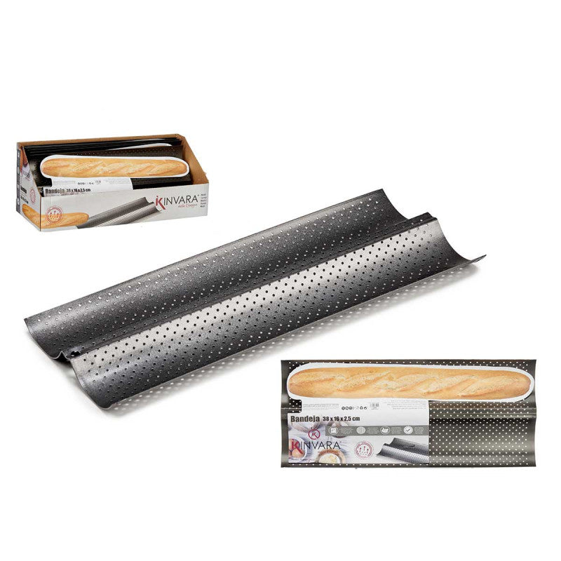 Bread Metal Tray 38cm Dark Gray