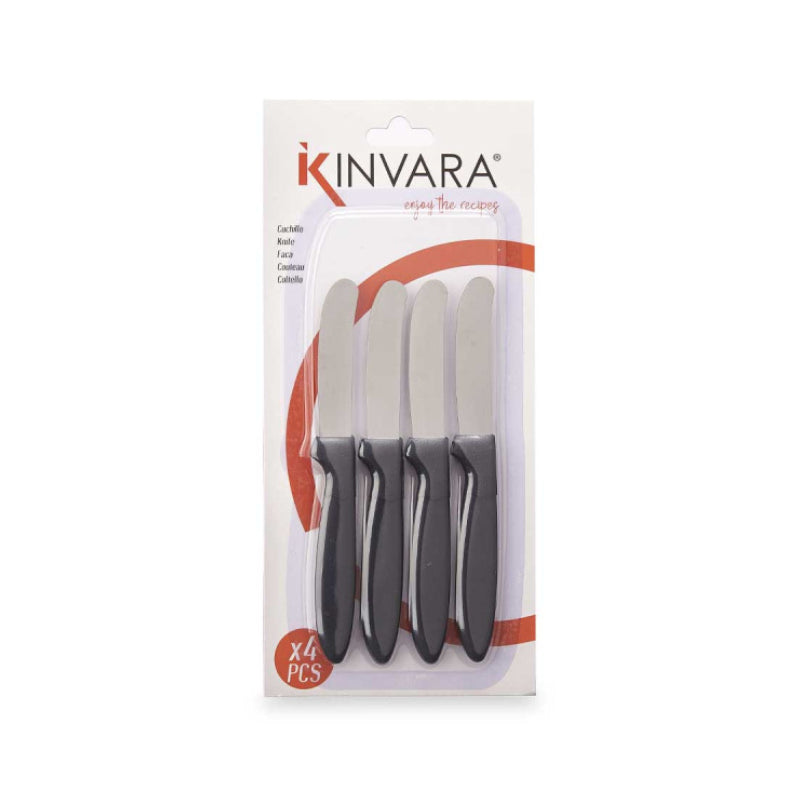 Black Spread Knives (Set of 4)
