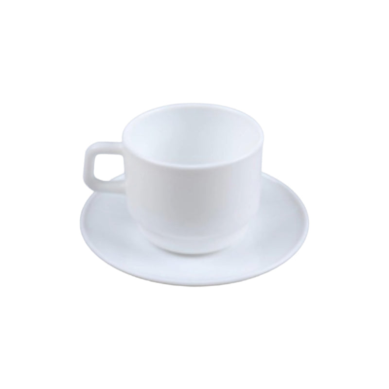Ceramic Coffee Cup With Saucer (Set of 6) 250ml