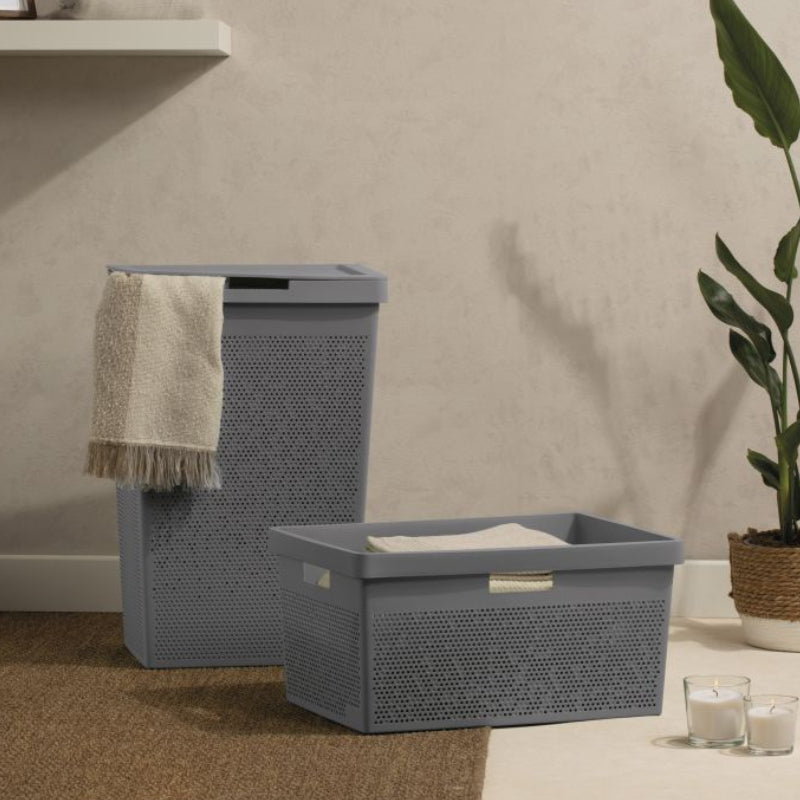 Laundry Hamper 60L Bohol Anthracite Grey