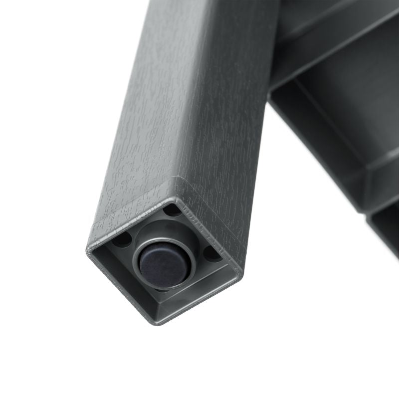 Rectangular Rack Lombok 4 Levels Grey