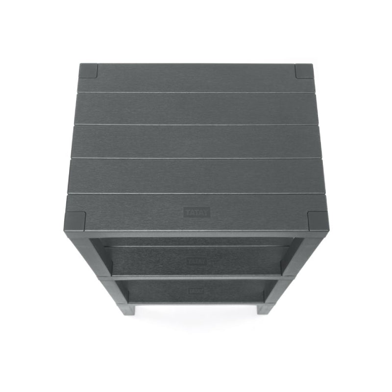 Rectangular Rack Lombok 3 Levels Grey