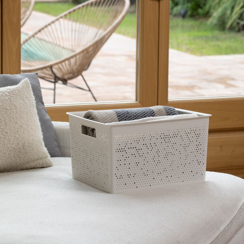 Storage Basket L 20L Bohol Sky White