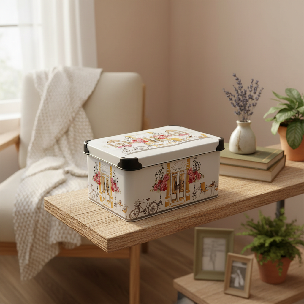 Decorated Storage Box 10 LT (Made in Turkey)