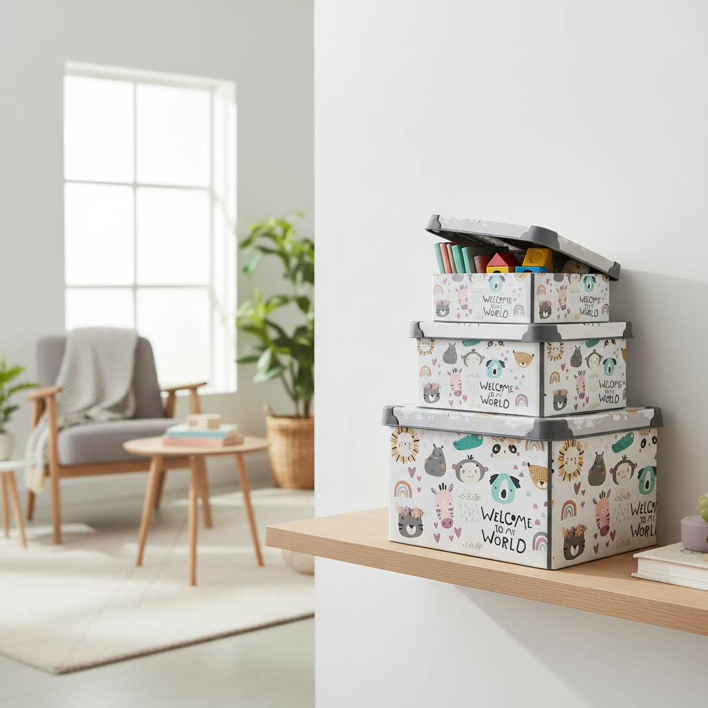 Plastic Storage Box (Set of 3)