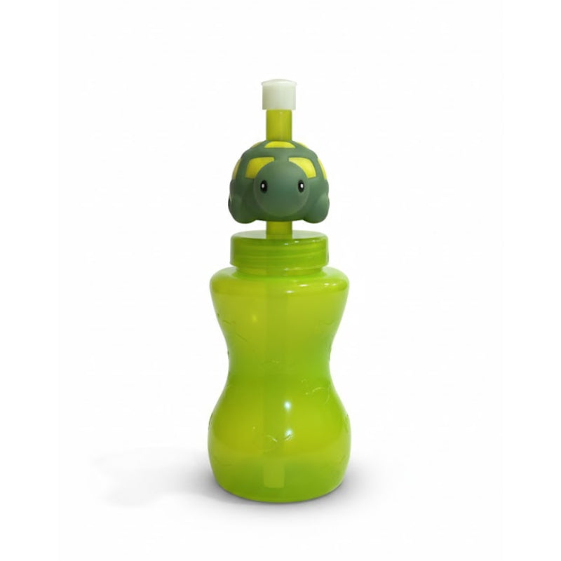 Plastic Kid Water Bottle With Straw 300ml