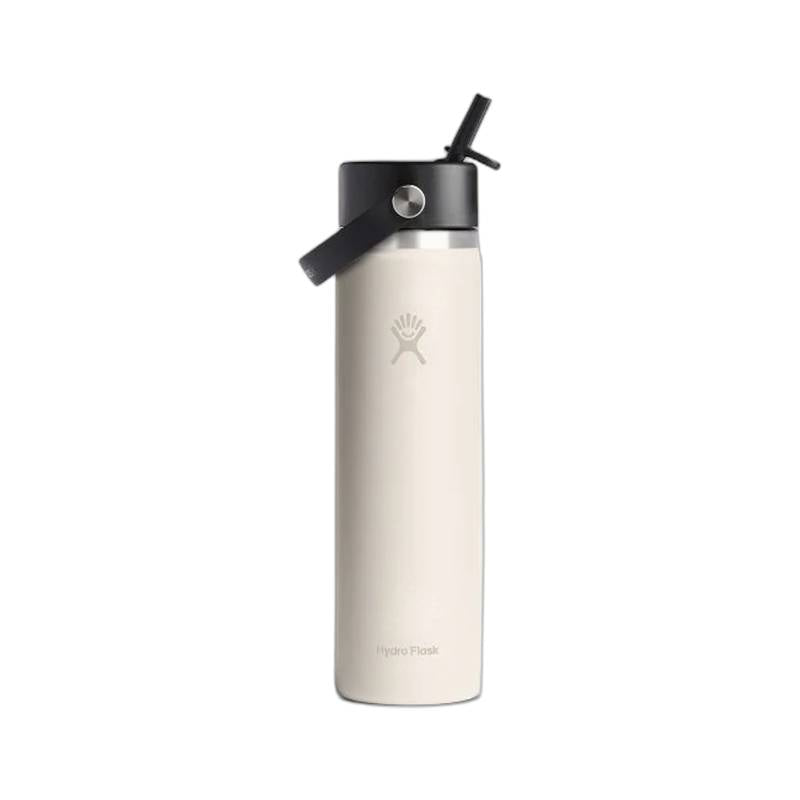 Hydro Flask Wide Mouth with Flex Straw Cap Ivory 24 Oz
