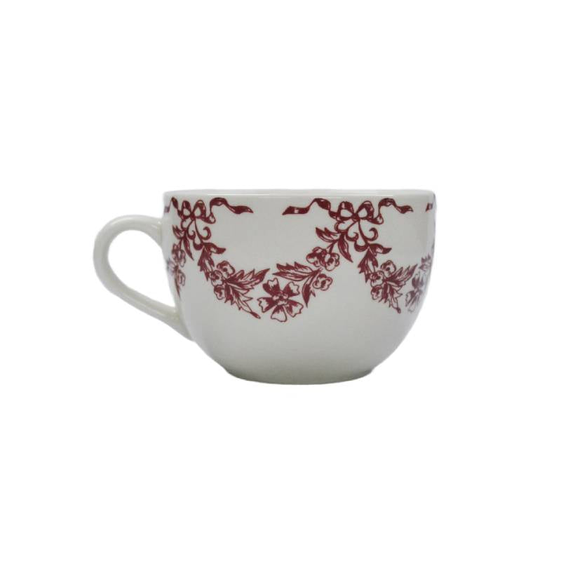 Lagny Pink Cup Saucer Set 12pcs