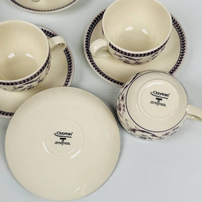 Callista Purple Tea Set 24pcs