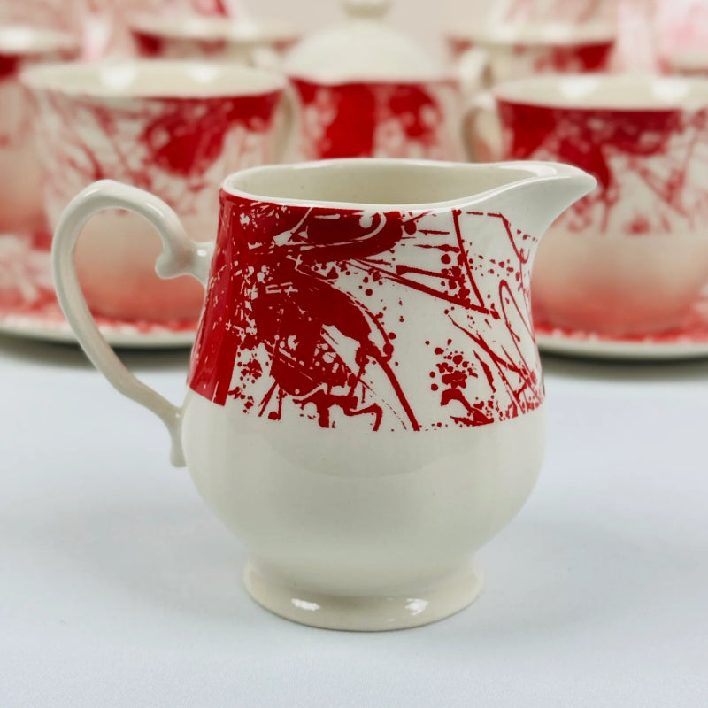 Splatters Pink Tea Set 24pcs