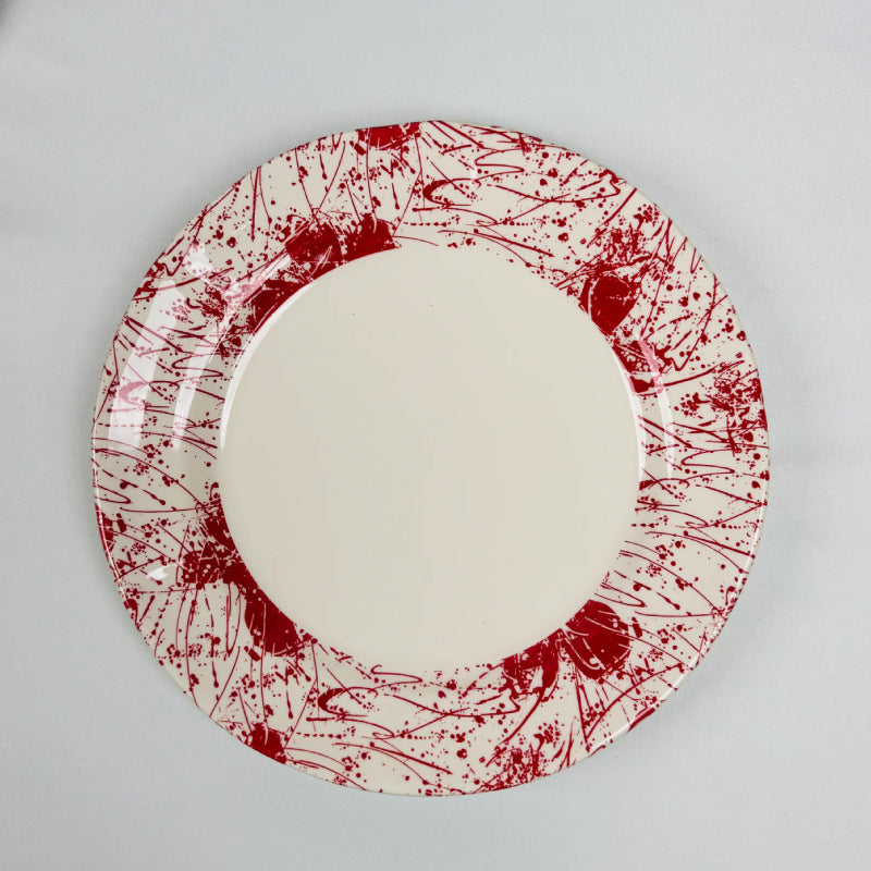 Splatters Pink Cup Saucer Set 12pcs