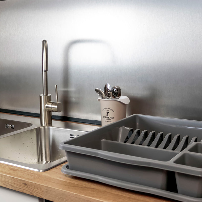 Bazaar Retractable Dish Drainer Grey