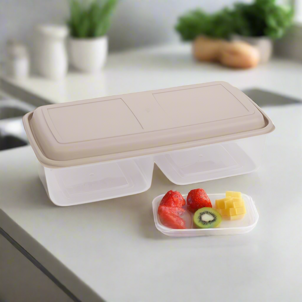 Plastic Double Lunch Box 2.6L