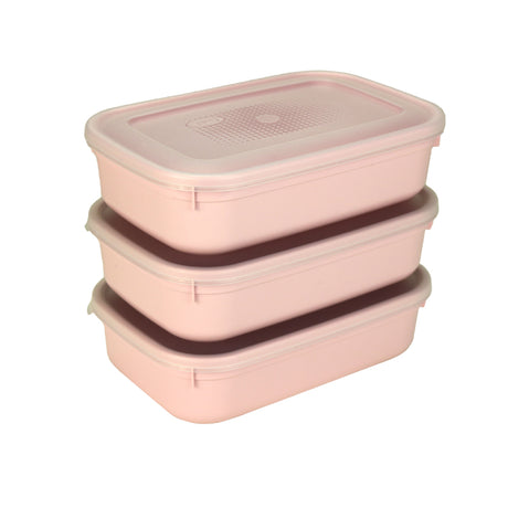 Plastic Storage Container 0.8L (Set of 3)