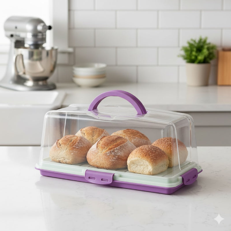Bread & Cake Container Purple
