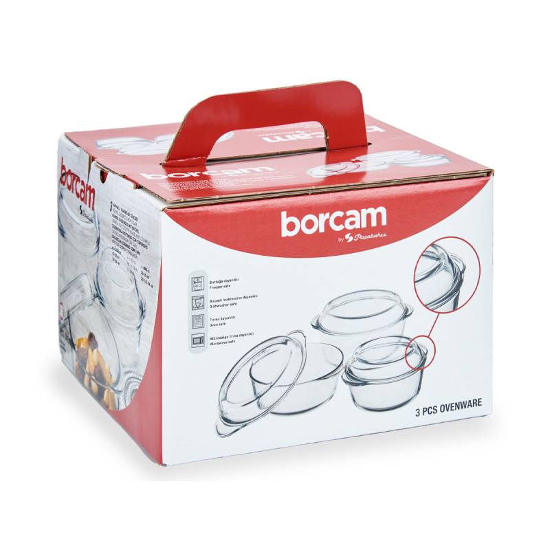Borcam Serving Dish With Lid (Set of 3)