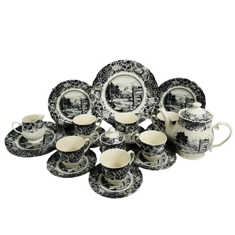 Rome Grey Tea Set 24pcs