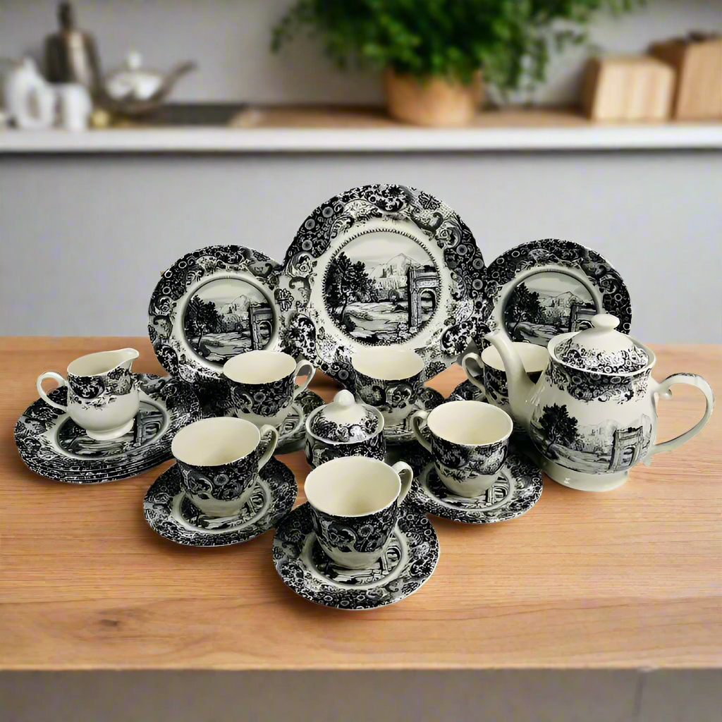 Rome Grey Tea Set 24pcs