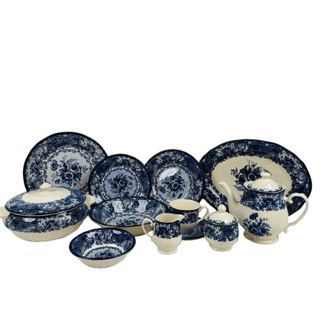 Divine Dark Blue Dinner Set 85pcs