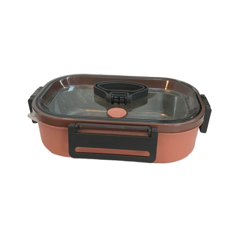 2 Compartment Insulated Lunch Box Stainless Steel