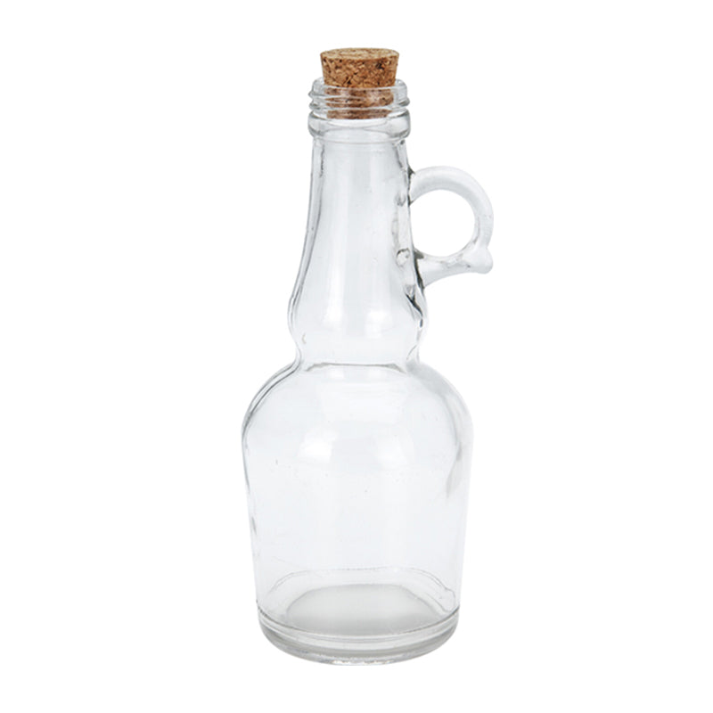 Oil & Vinegar Glass Bottle With Cork Lid (Set of 2)