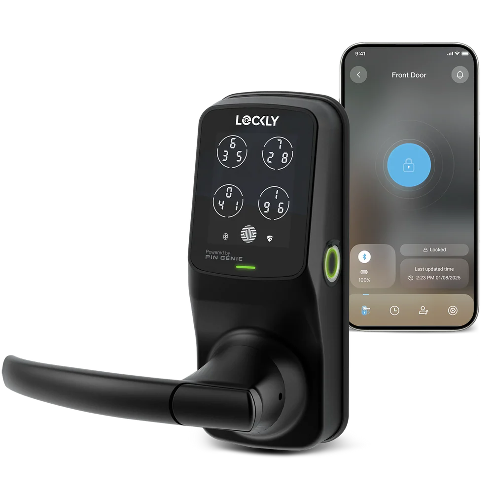 Lockly Peek-Proof Secure Plus Smart Lock (Latch Edition)