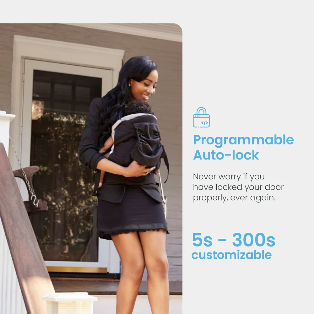 Lockly Peek-Proof Secure Plus Smart Lock (Latch Edition)