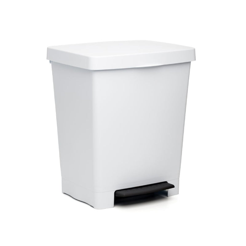 Pedal Dust Bin Cubik White