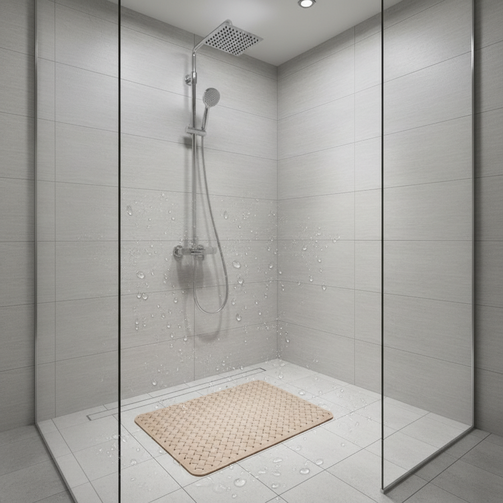 Anti Slip Bath Mat 50x50cm Beige