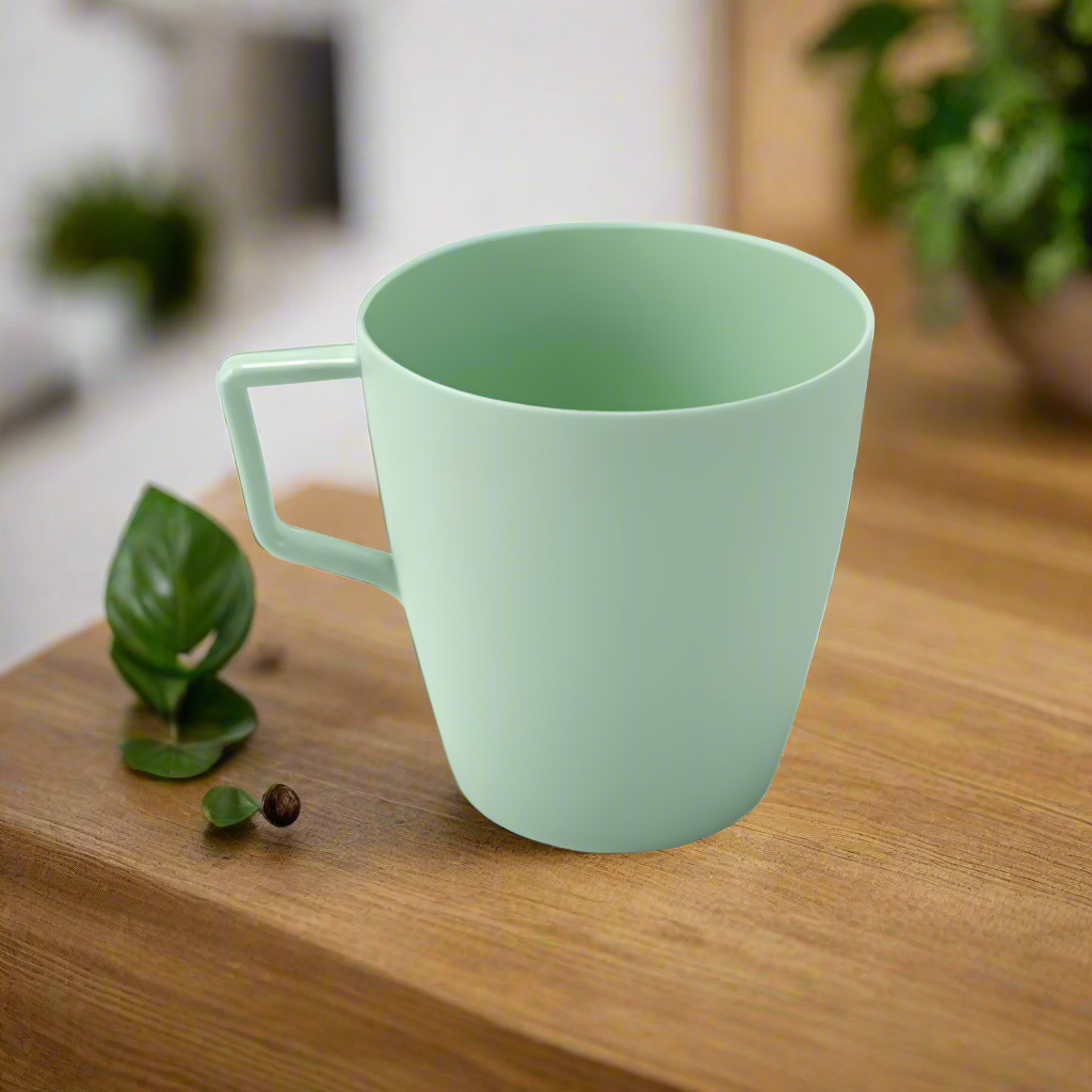Plastic Coffee Mug 0.35Ltr Green