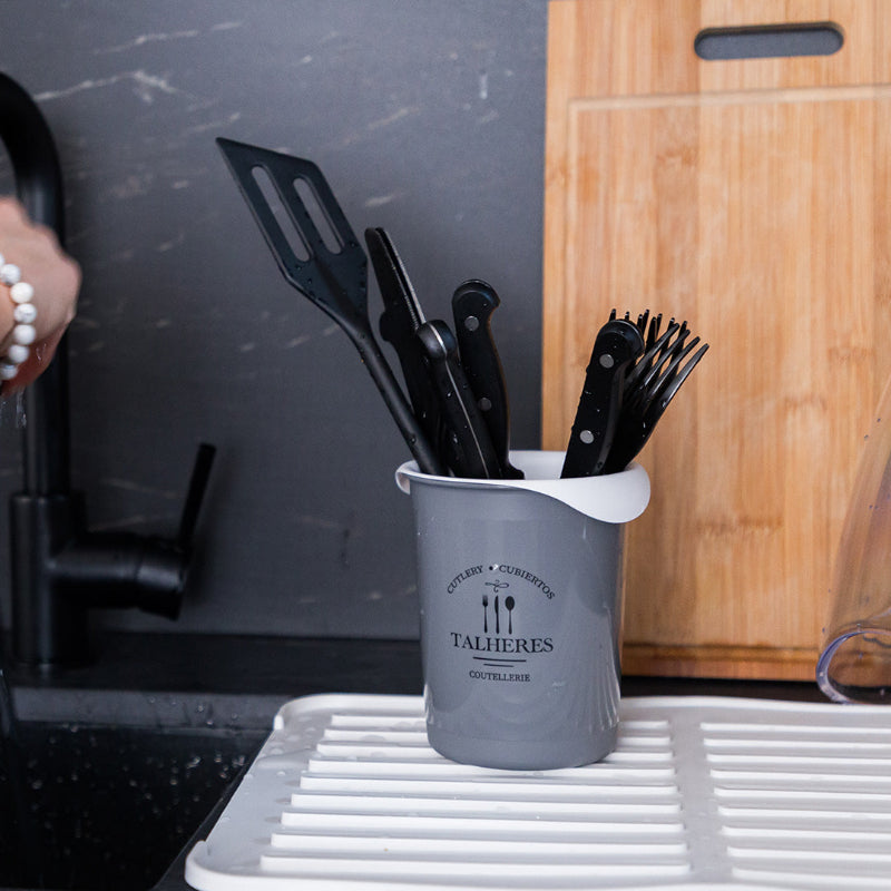 Plastic Cutlery Drainer 0.85L Grey