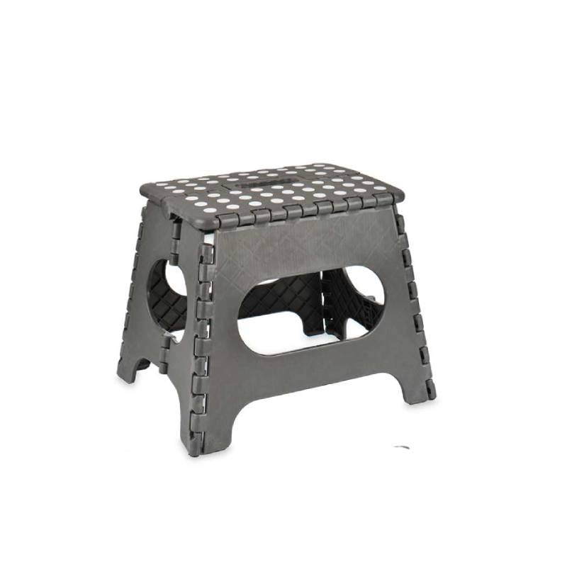 Plastic Folding Stool Grey