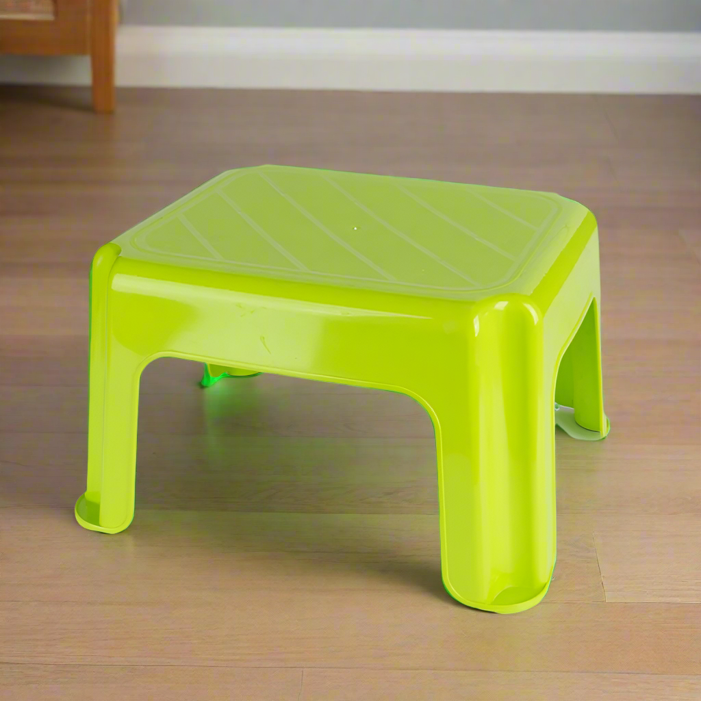 Plastic Kids Step Stool Green