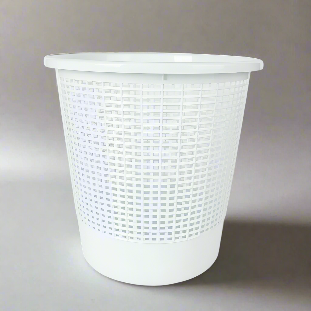 Plastic Paper Basket White
