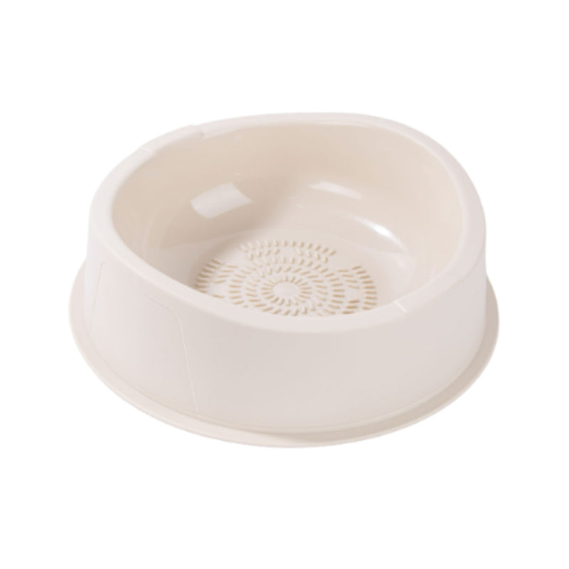 Plastic Pet Feed Bowl Beige 1L
