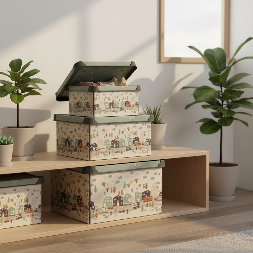 Plastic Storage Box (Set of 3)