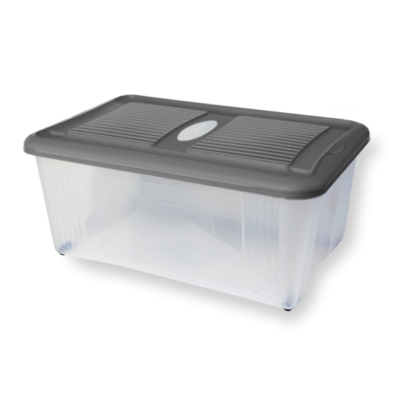 Plastic Storage Box With Lid 40L