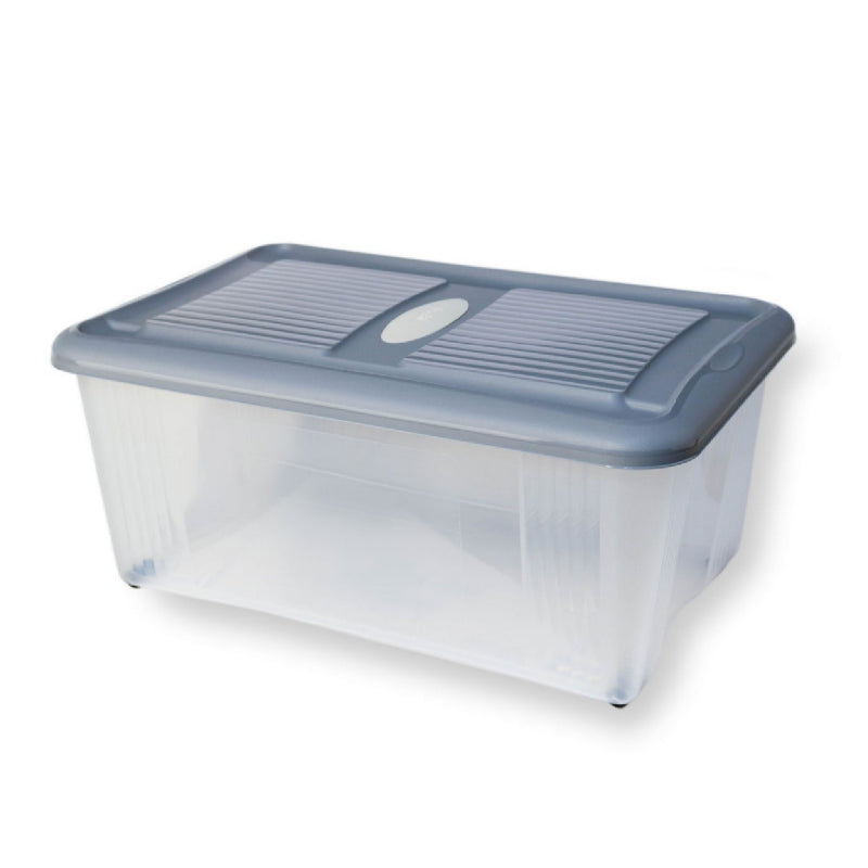 Plastic Storage Box With Lid 40L