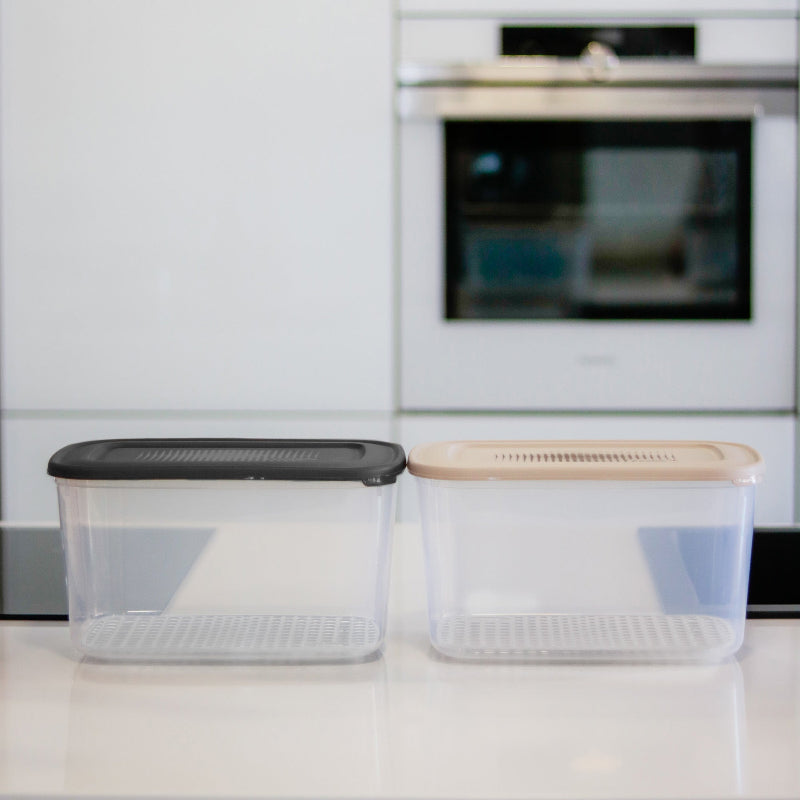 Plastic Storage Container With Defrosting Net 6.5L