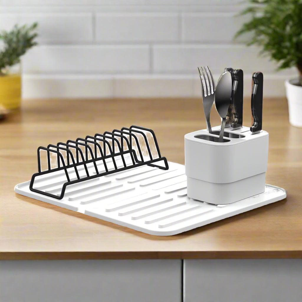Plate & Cutlery Drainer Set