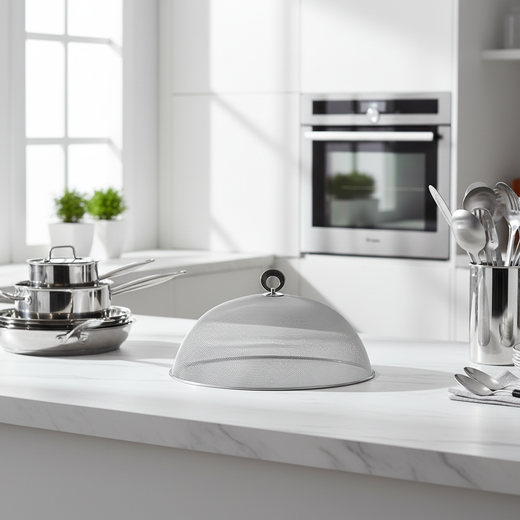 Plate Lid Shelf Silver 30cm