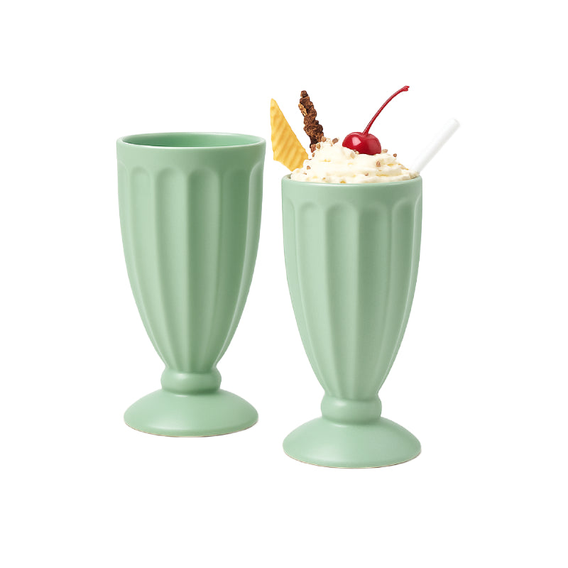 Porcelain Milk Shake Cup 7.5" (Set of 2pcs)