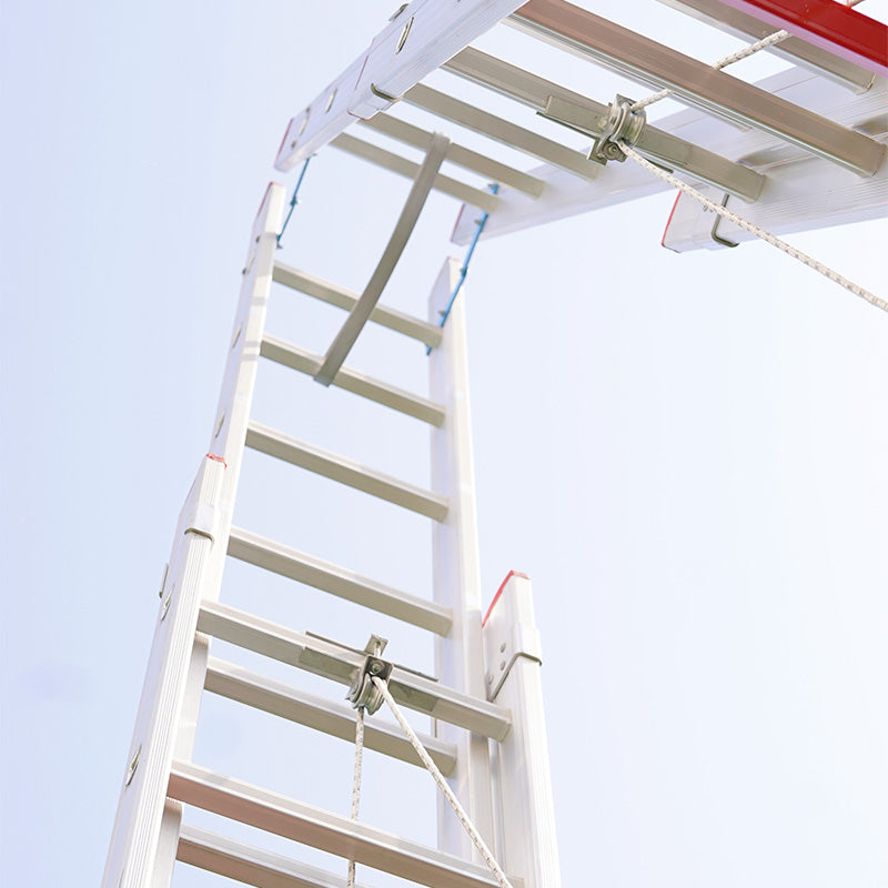 4 Section Aluminium Industrial Ladder 4*14 Steps (4*4Mt) Premium