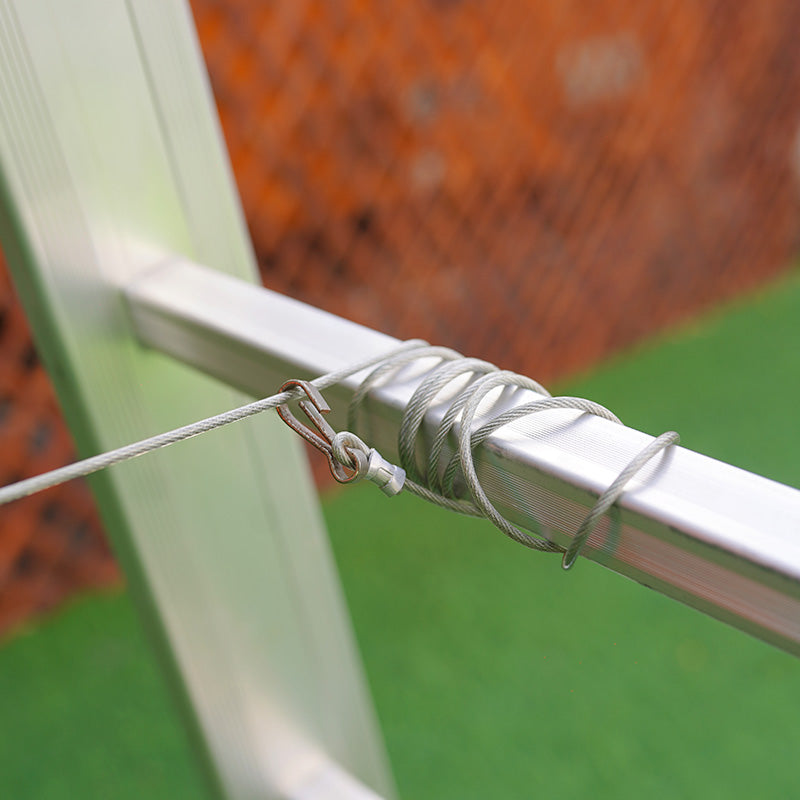 4 Section Aluminium Industrial Ladder 4*14 Steps (4*4Mt) Premium