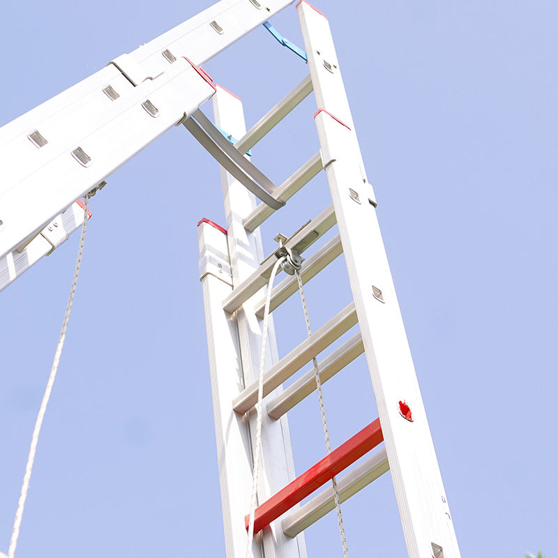 4 Section Aluminium Industrial Ladder 4*14 Steps (4*4Mt) Premium