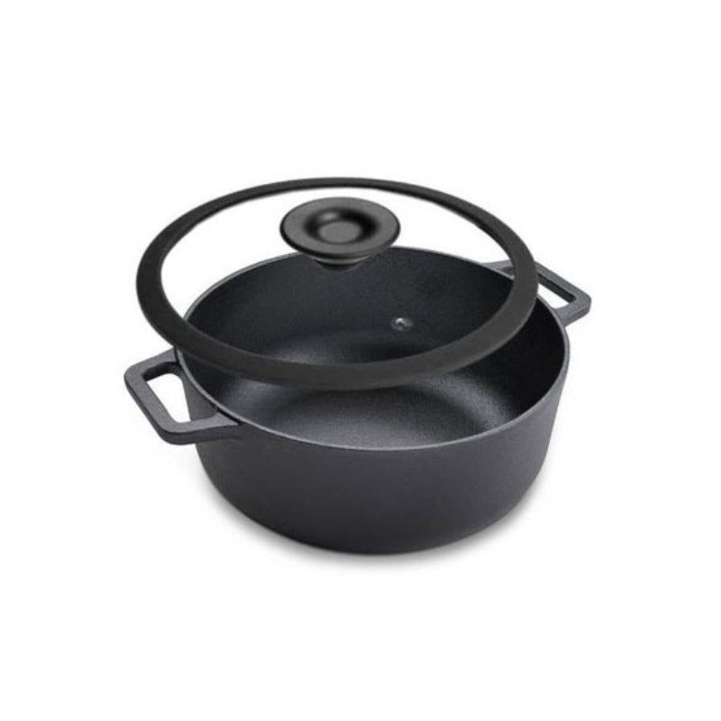 Prestige Cast Iron Pot With Glass-Lid 24cm