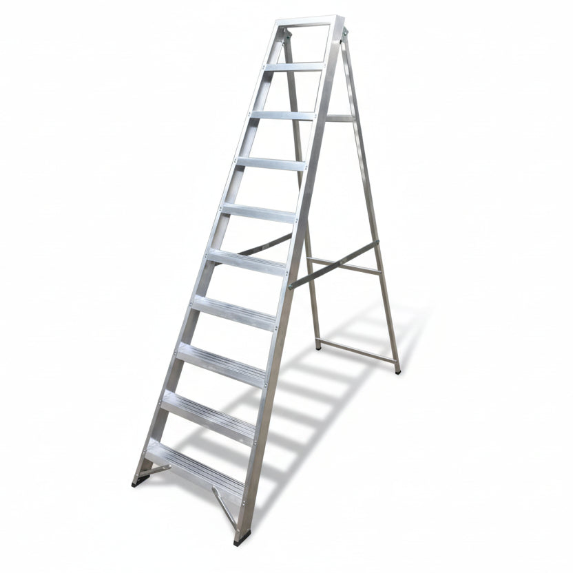 10 Steps Aluminium Ladder Heavy Duty
